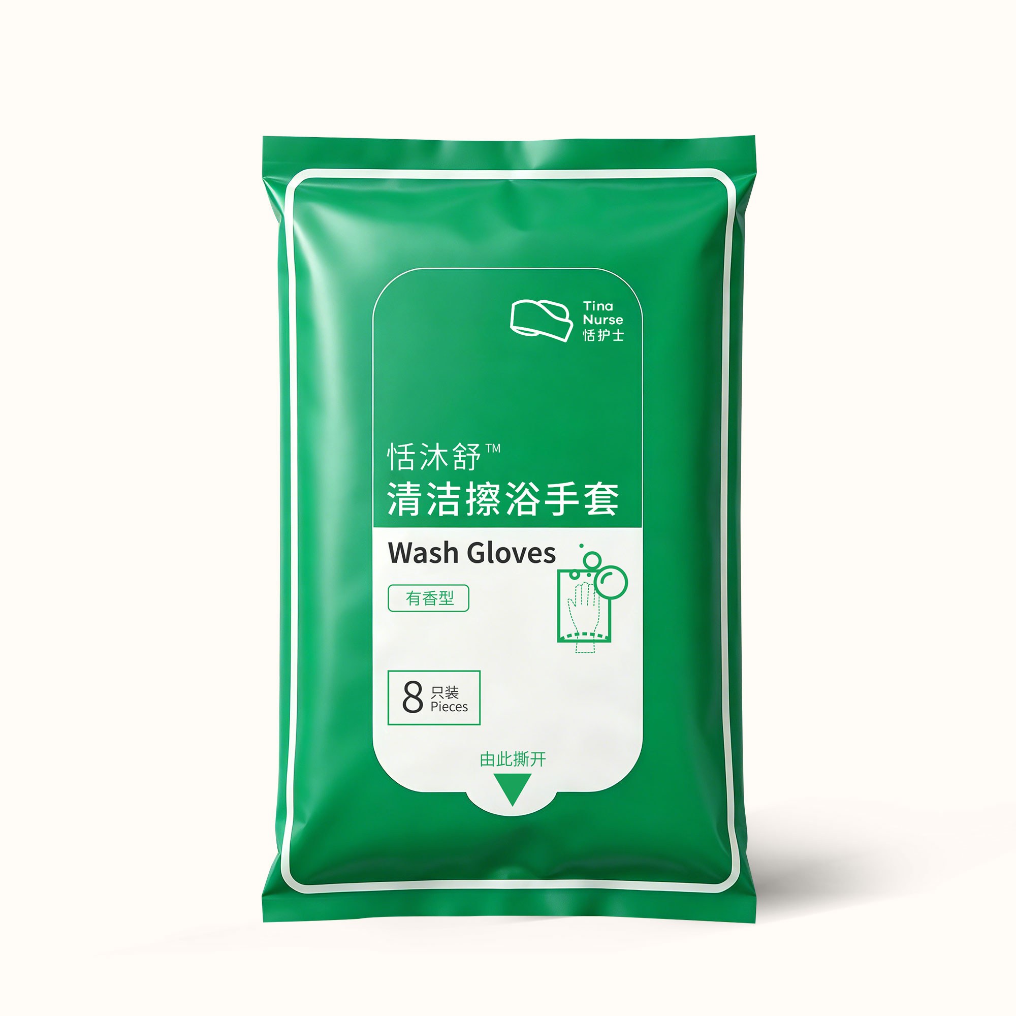 恬沐舒清洁擦浴手套